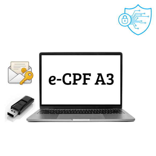 Certificado Digital e-CPF A3 3 Anos C/ Token