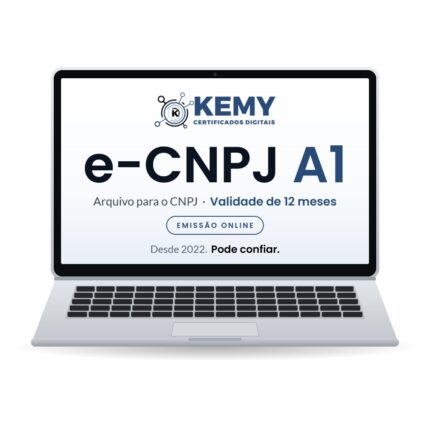 Certificado Digital A1 para CNPJ (e-CNPJ) 12 Meses ICP-Brasil