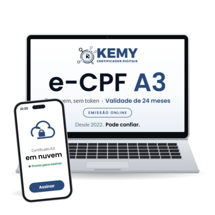 Certificado Digital A3 em Nuvem e-CPF 2 Anos sem Token