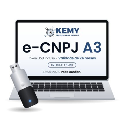 Certificado Digital e-CNPJ A3 em Token 24 Meses