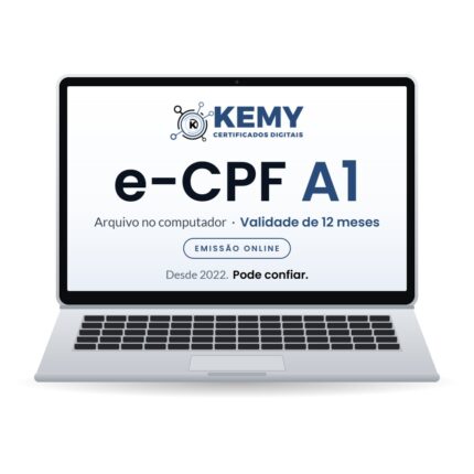 Certificado Digital e-CPF A1 Pessoa Física 12 Meses