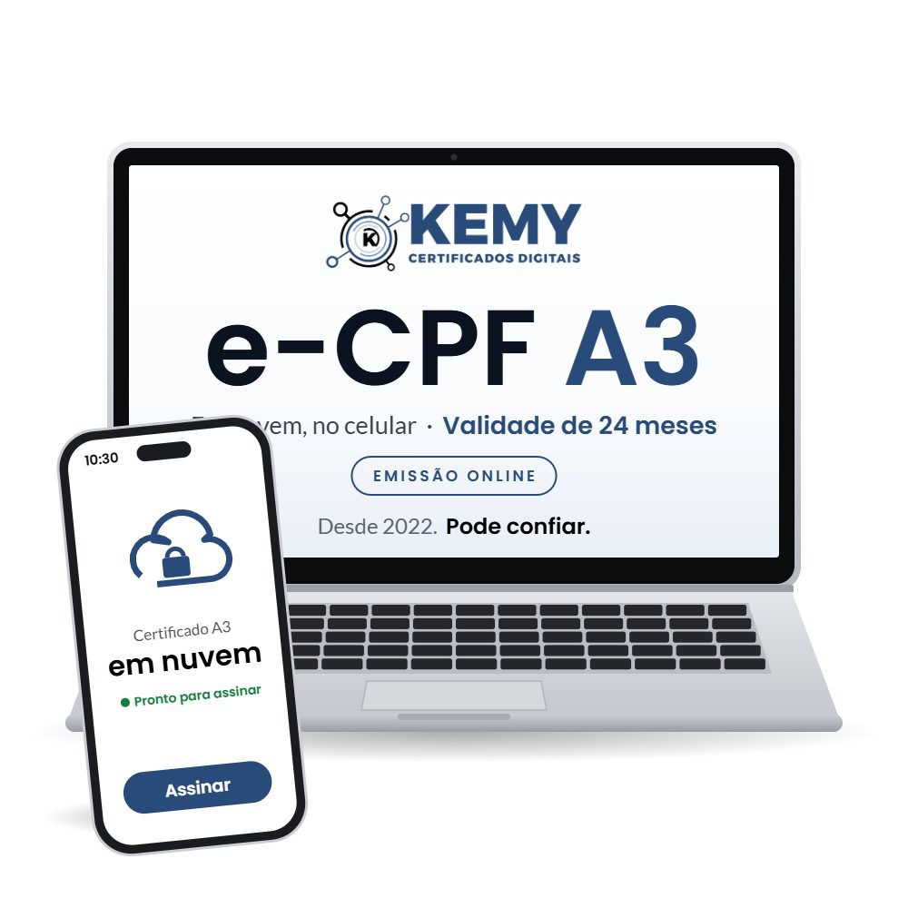 Certificado Digital e-CPF A3 em Nuvem 24 Meses Certificado Digital e-CPF A3 em Nuvem 24 Meses